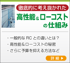 徹底的に考え抜かれた高性能・ローコストの仕組み